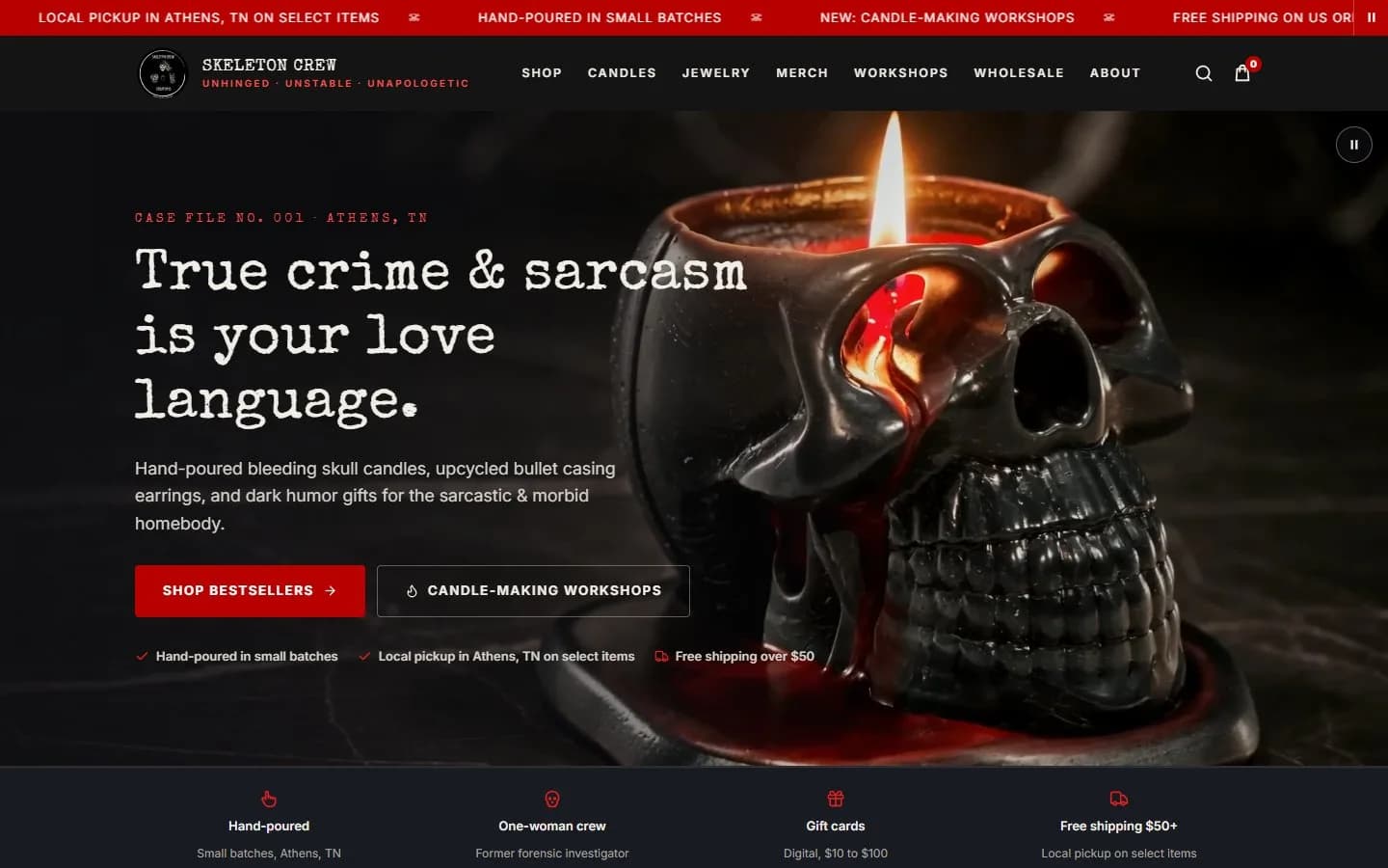 Home, the first screen, new site, desktop view. The header and marquee take 115 px.