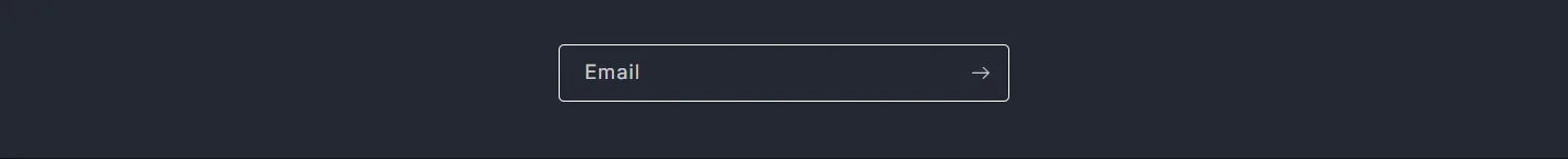 Home, newsletter signup, old site, desktop view. A bare 'Email' field with an arrow, no heading and no reason to sign up.