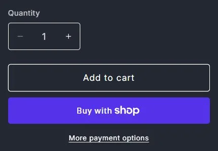 Product page: T-shirt, buy row, old site, desktop view. Stacked buttons.