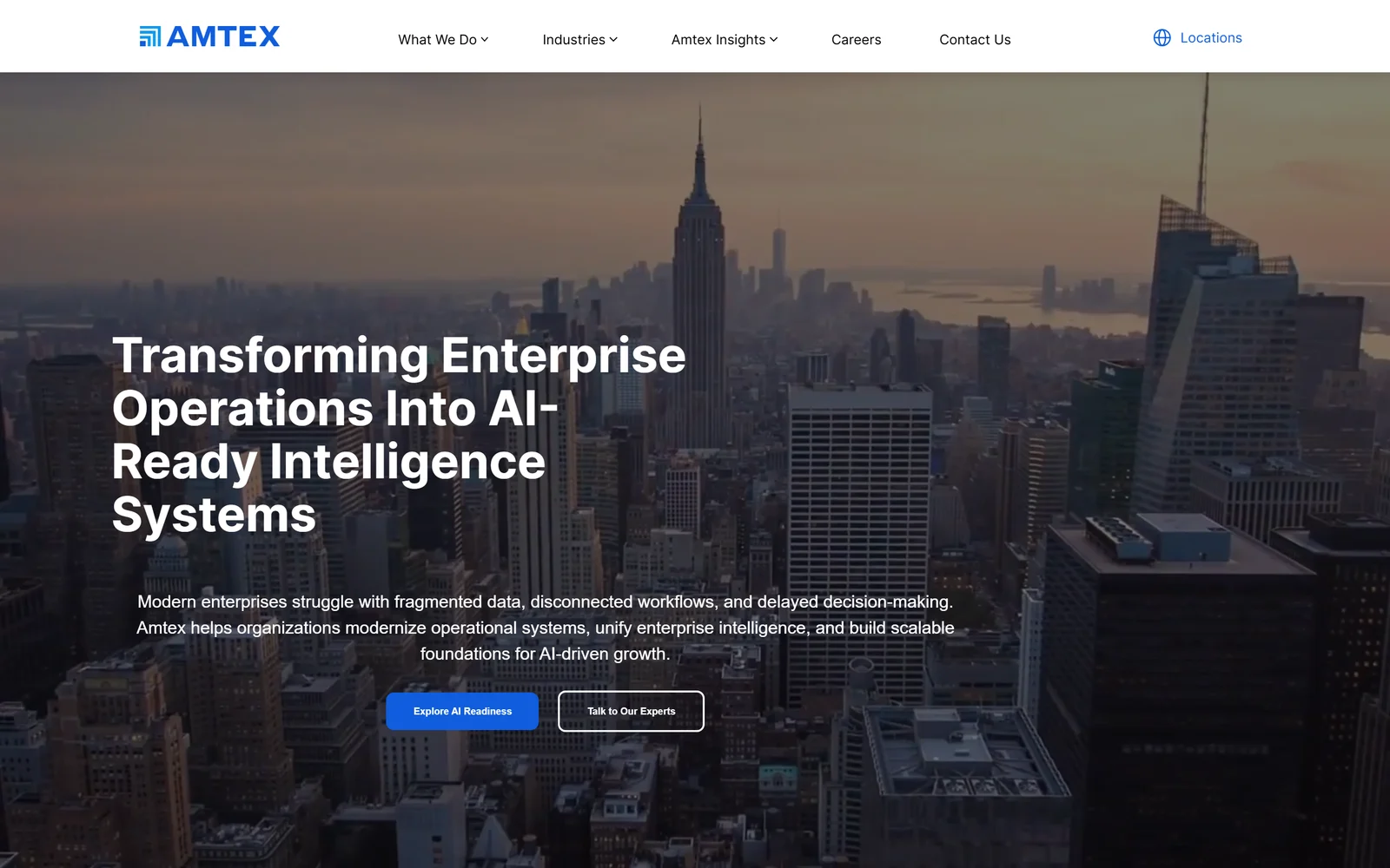 Amtex Systems WordPress rebuild by WitsCode.