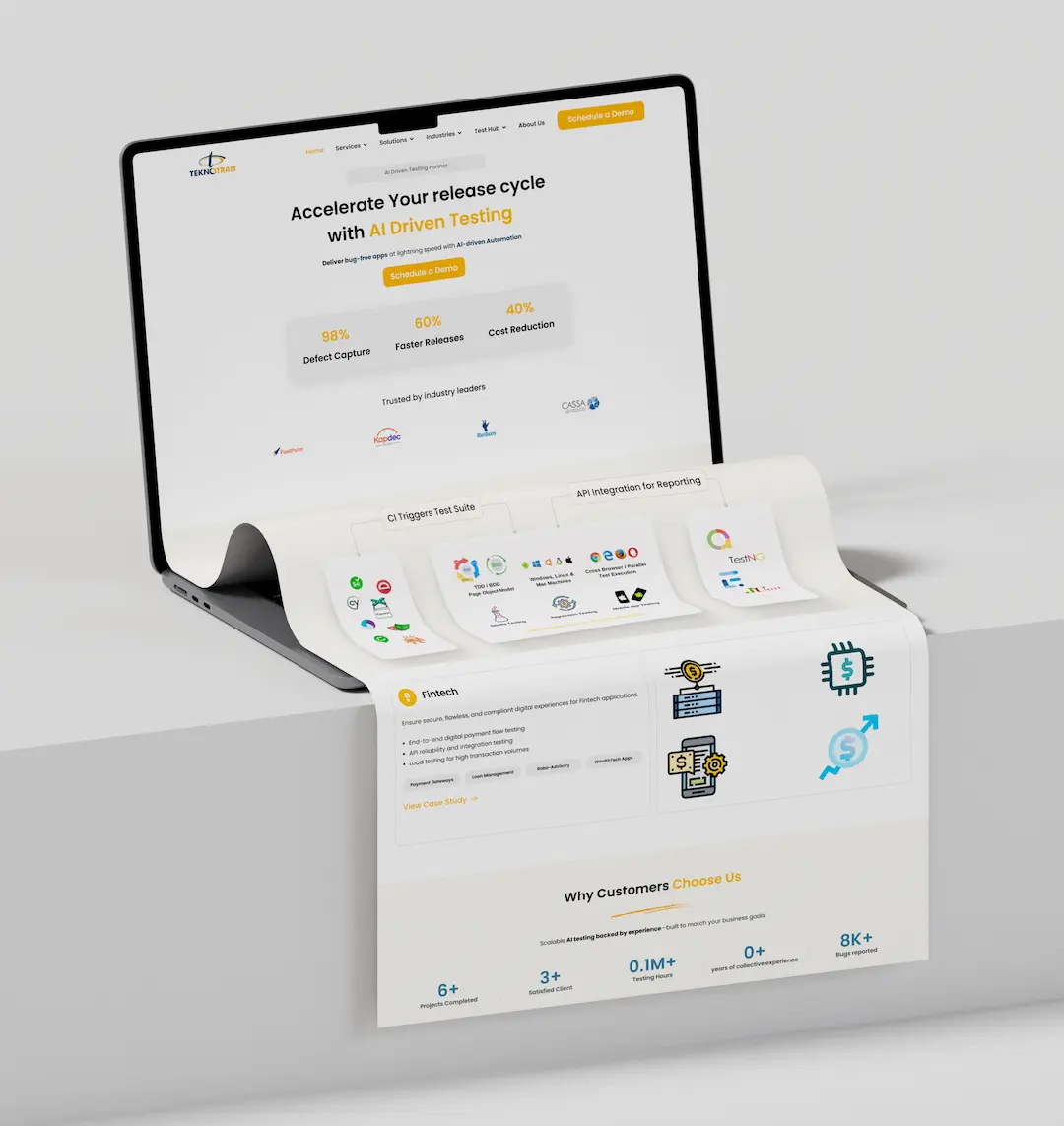 WitsCode custom WordPress development project showing clean front-end and admin experience.