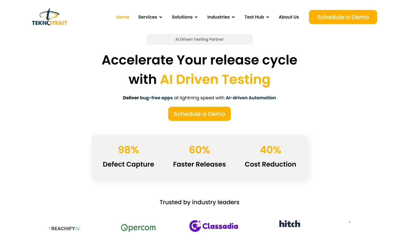 Teknotrait website built by WitsCode